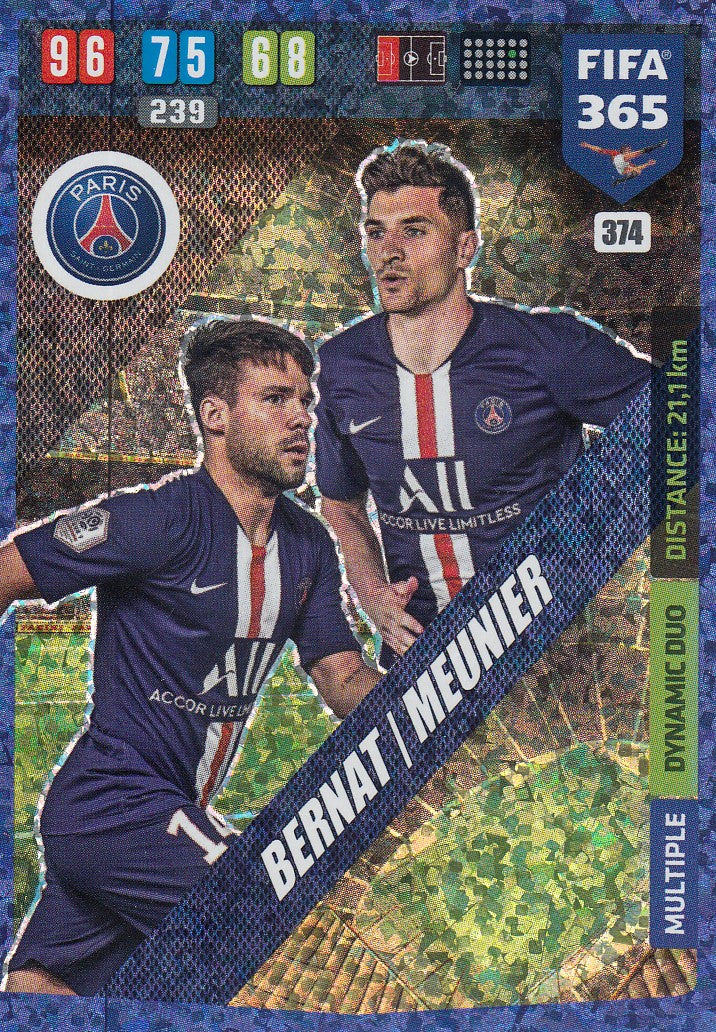 374. BERNAT/MEUNIER - PARIS SAINT-GERMAIN - MULTIPLE DYNAMIC DUO