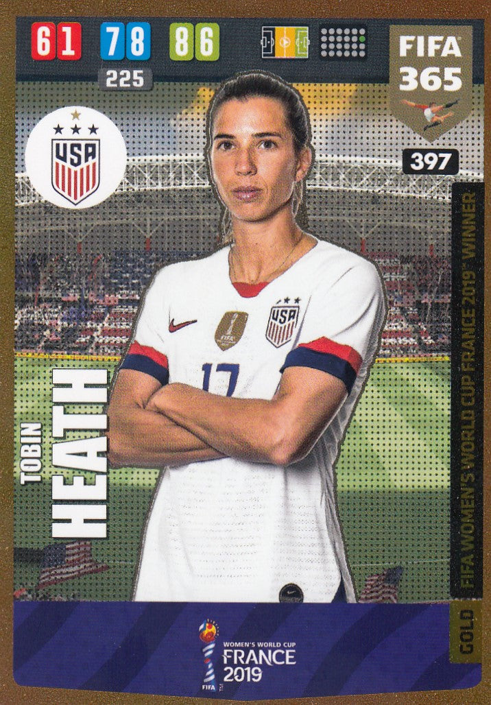 397. TOBIN HEATH - USA - GOLD FIFA WOMEN`S WORLD CUP FRANCE 2019 WINNER