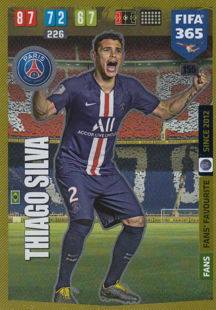 155. THIAGO SILVA - PARIS SAINT-GERMAIN - FANS FANS` FAVORITE