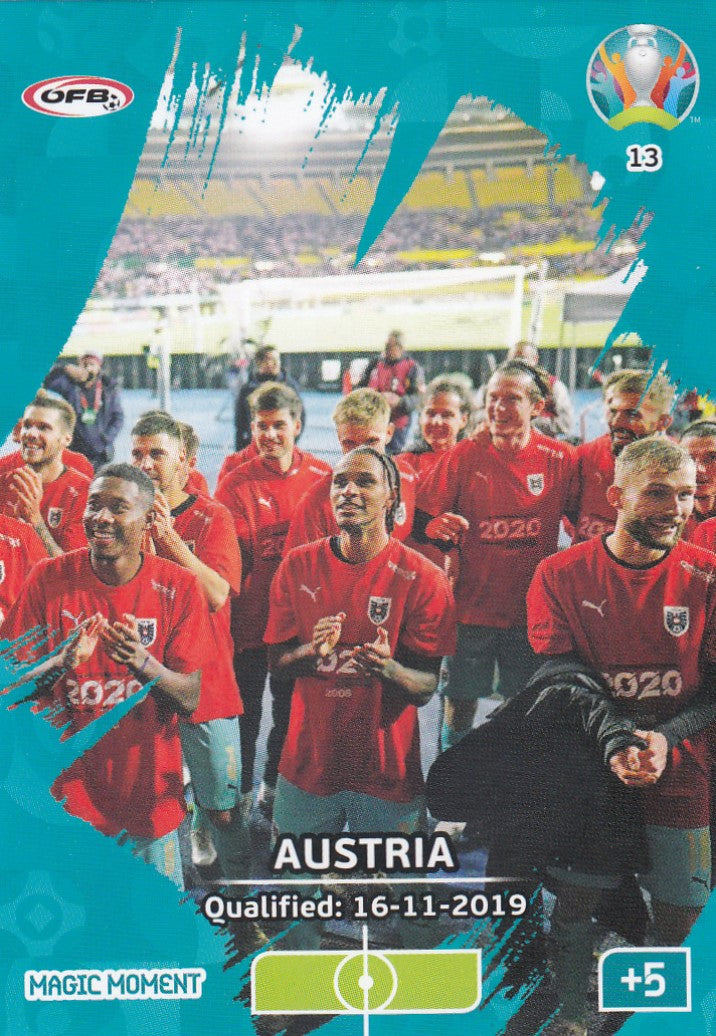 013. AUSTRIA - QUALIFIED: 16-11-2019