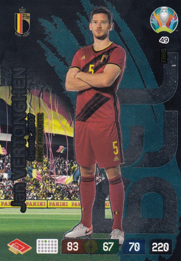 049. JAN VERTONGHEN - BELGIUM - FANS` FAVORITE
