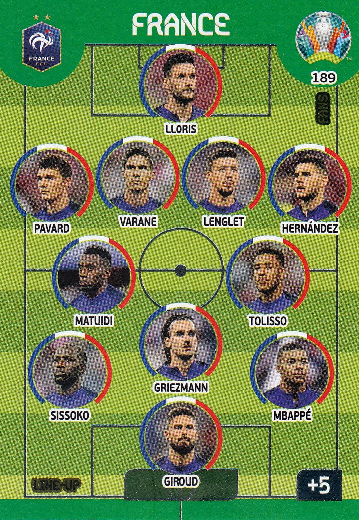189. FRANCE - LINE UP