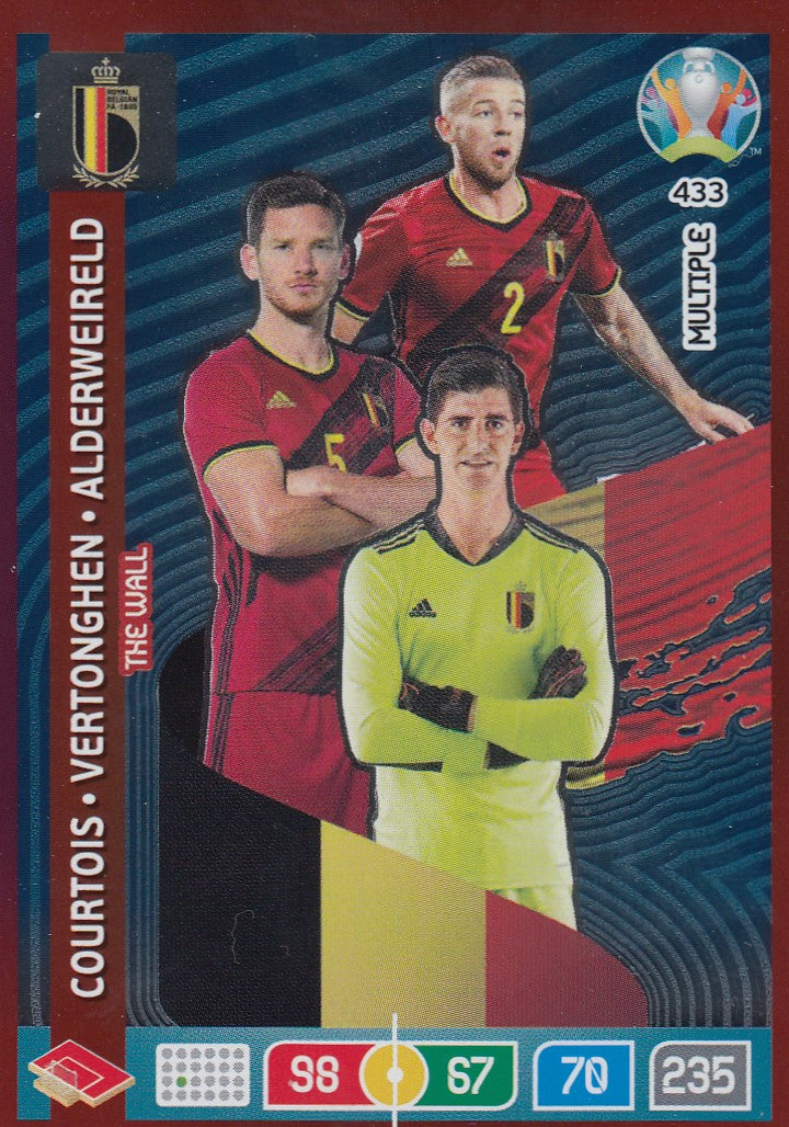 433. BELGIUM - COURTOIS/VERTONGHEN/ALDERWEIRELD - MULTIPLE - THE WALL