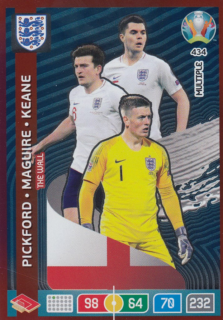 434. ENGLAND - PICKFORD/MAGUIRE/KEANE - MULTIPLE - THE WALL