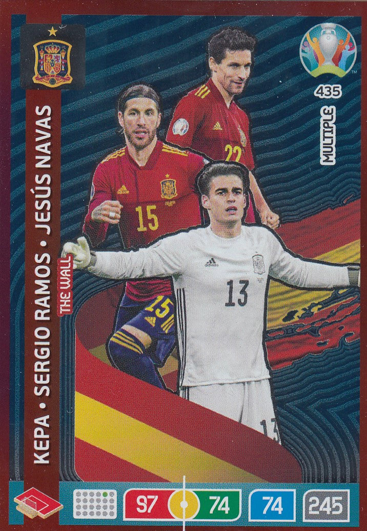 435. SPAIN - KEPA/SERGIO RAMOS/JESÙS NAVAS - MULTIPLE - THE WALL