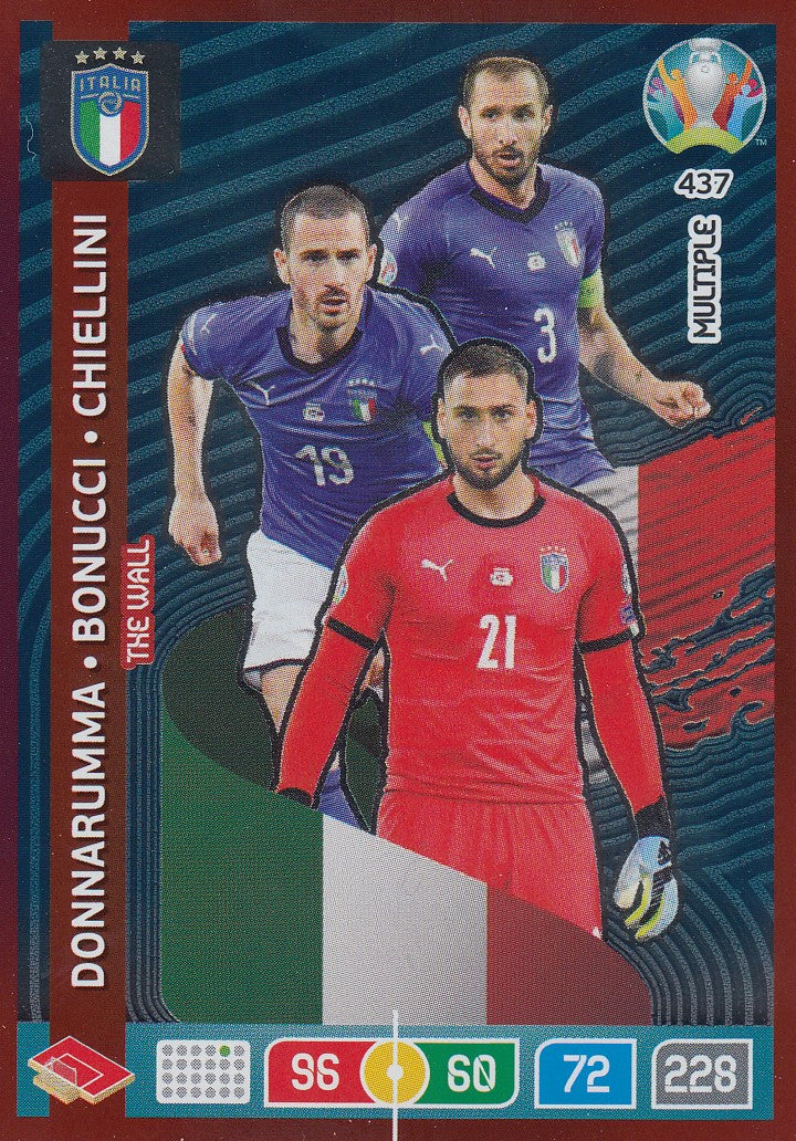 437. ITALY - DONNARUMMA/BONUCCI/CHIELLINI - MULTIPLE - THE WALL