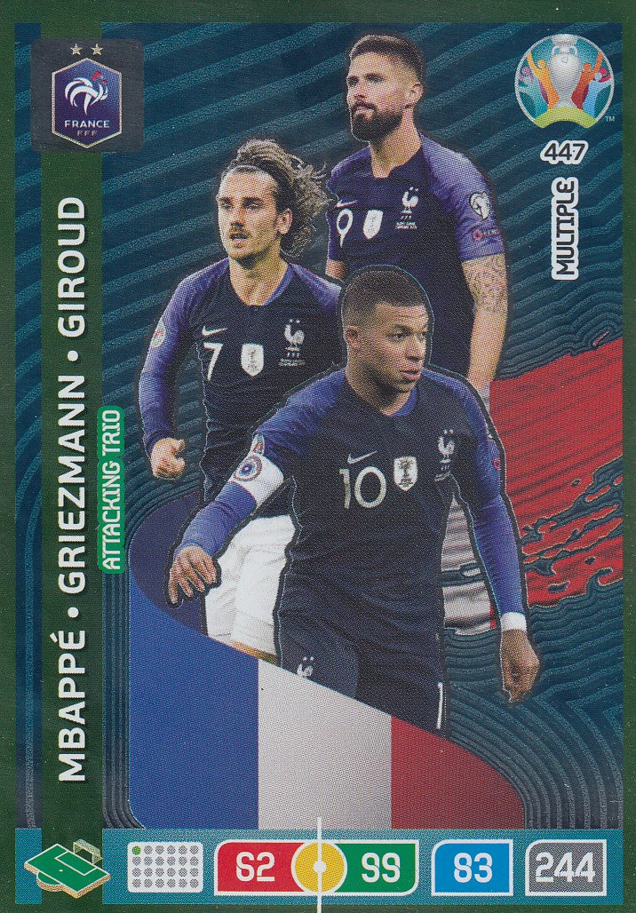 447. FRANCE - MBAPPÈ/GRIEZMANN/GIROUD - MULTIPLE - ATTACKING TRIO