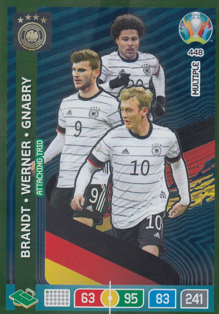 448. GERMANY - BRANDT/WERNER/GNABRY - MULTIPLE - ATTACKING TRIO