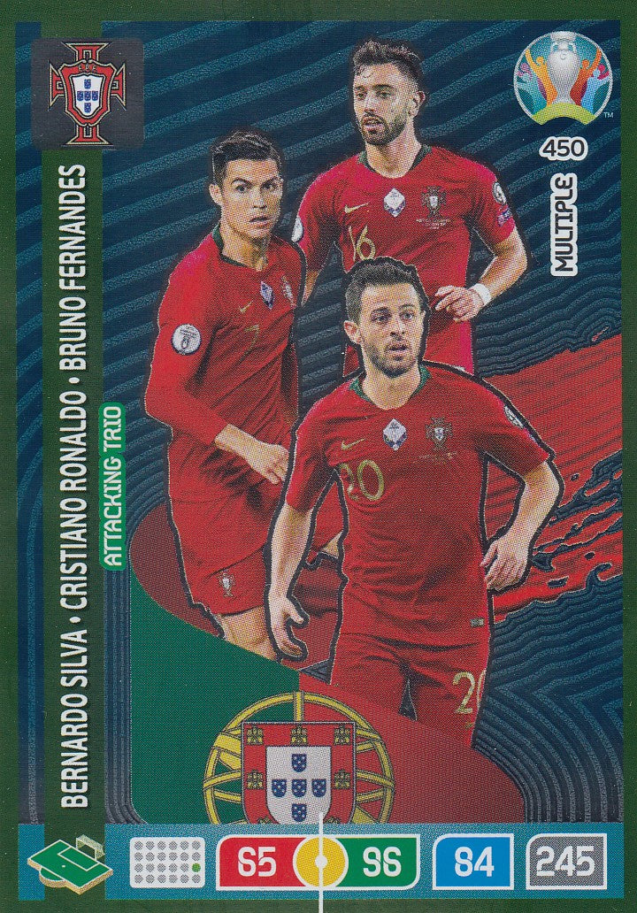 450. PORTUGAL - BERNARDO SILVA/CRISTIANO RONALDO/BRUNO FERNANDES - MULTIPLE - ATTACKING TRIO