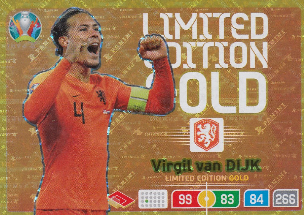 LE-EURO2020. VIRGIL VAN DIJK - NETHERLANDS - LIMITED EDITION GOLD