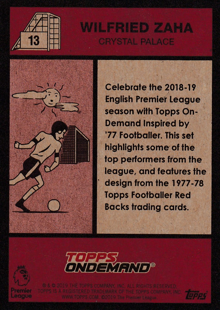 013. WILFRIED ZAHA - CRYSTAL PALACE