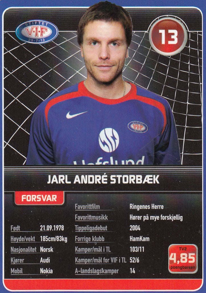 VÅLERENGA IF - JARL ANDRÈ STORBÆK