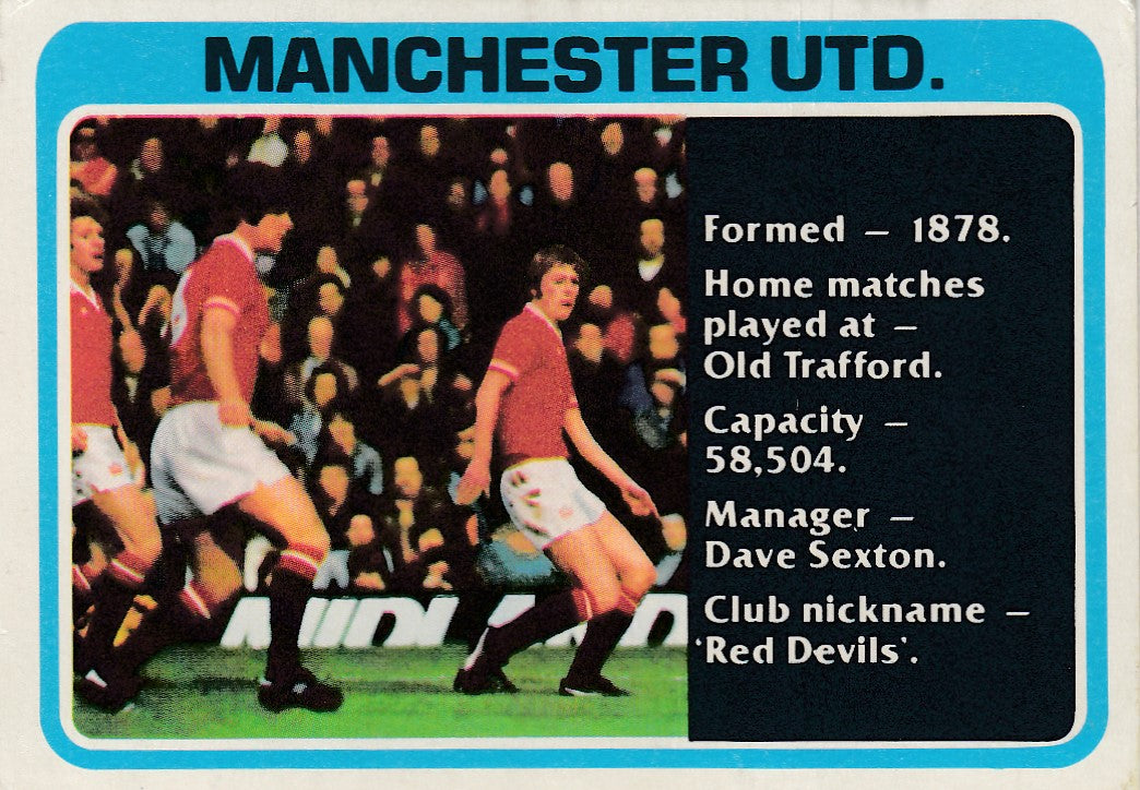 388. Manchester United - Checklist - KRYSSET