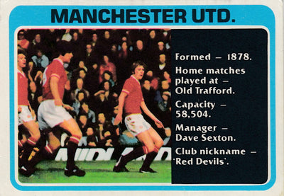 388. Manchester United - Checklist - KRYSSET