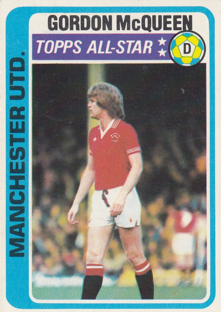 340. Gordon McQueen - Manchester United - Topps All-Star