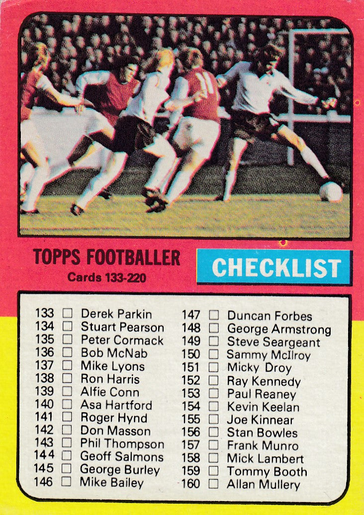 204. CHECKLIST - 133-220 - UKRYSSET