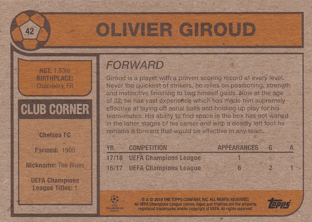 042. OLIVIER GIROUD - CHELSEA FC - PR.415
