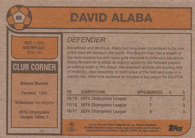 060. DAVID ALABA - BAYERN MUNCHEN - PR.197