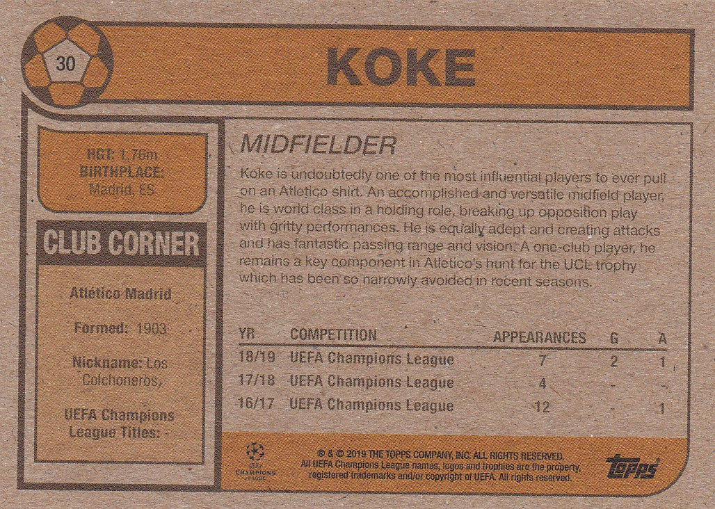 030. KOKE - CLUB ATLÈTICO DE MADRID - PR.471