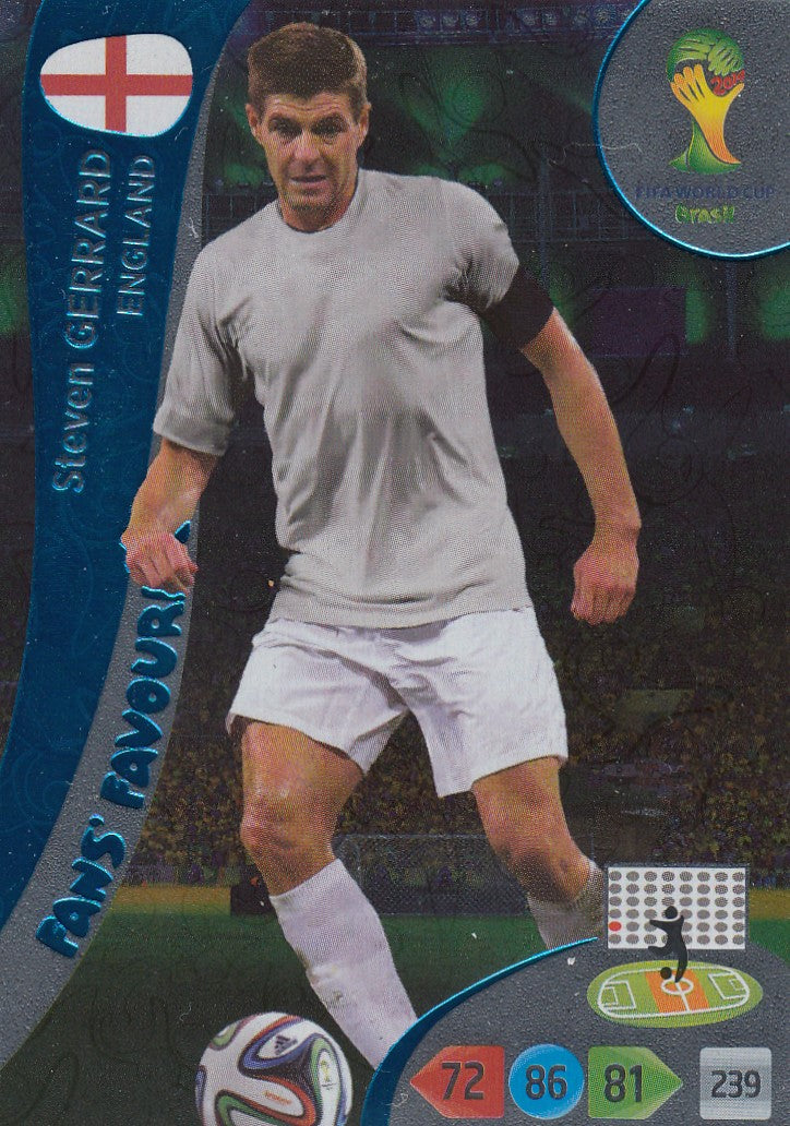336. STEVEN GERRARD - ENGLAND - FANS` FAVORITE