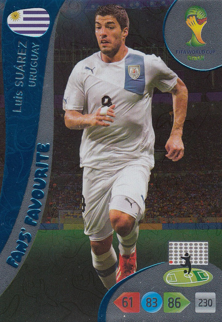 350. LUIS SUÀREZ - URUGUAY - FANS` FAVORITE