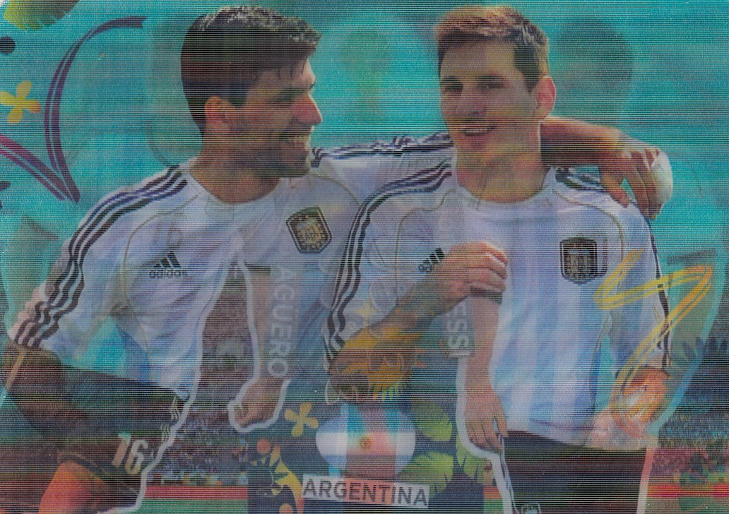 412. SERGIO AGUERO/LIONEL MESSI - ARGENTINA - DOUBLE TROUBLE