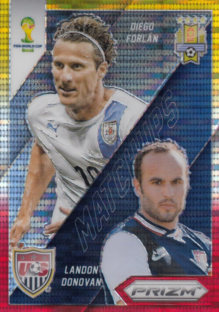 026. DIEGO FORLÀN & LANDON DONOVAN - MATCHUPS - YELLOW AND RED PRIZM