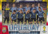 031. URUGUAY - TEAMS - YELLOW AND RED PRIZM