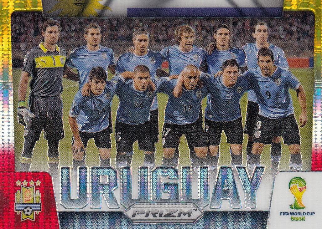 031. URUGUAY - TEAMS - YELLOW AND RED PRIZM