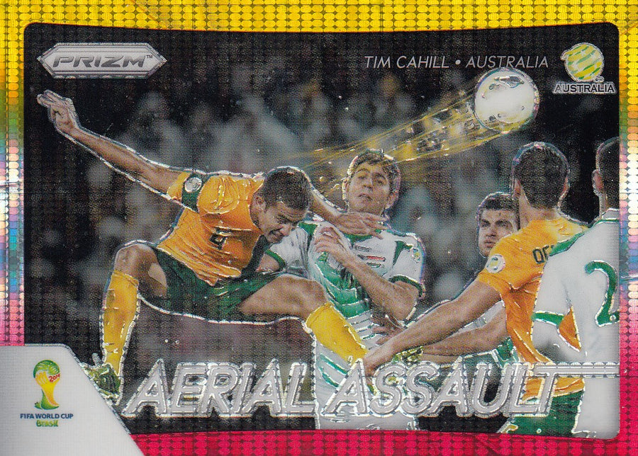 003. TIM CAHILL - AUSTRALIA - AERIAL ASSULT - YELLOW AND RED PRIZM