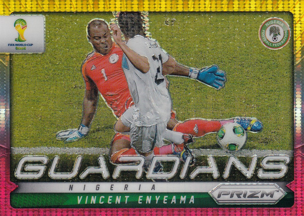 018. VINCENT ENYEAMA - NIGERIA - GUARDIANS - YELLOW AND RED PRIZM