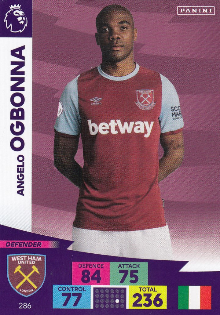 286. ANGELO OGBONNA - WEST HAM
