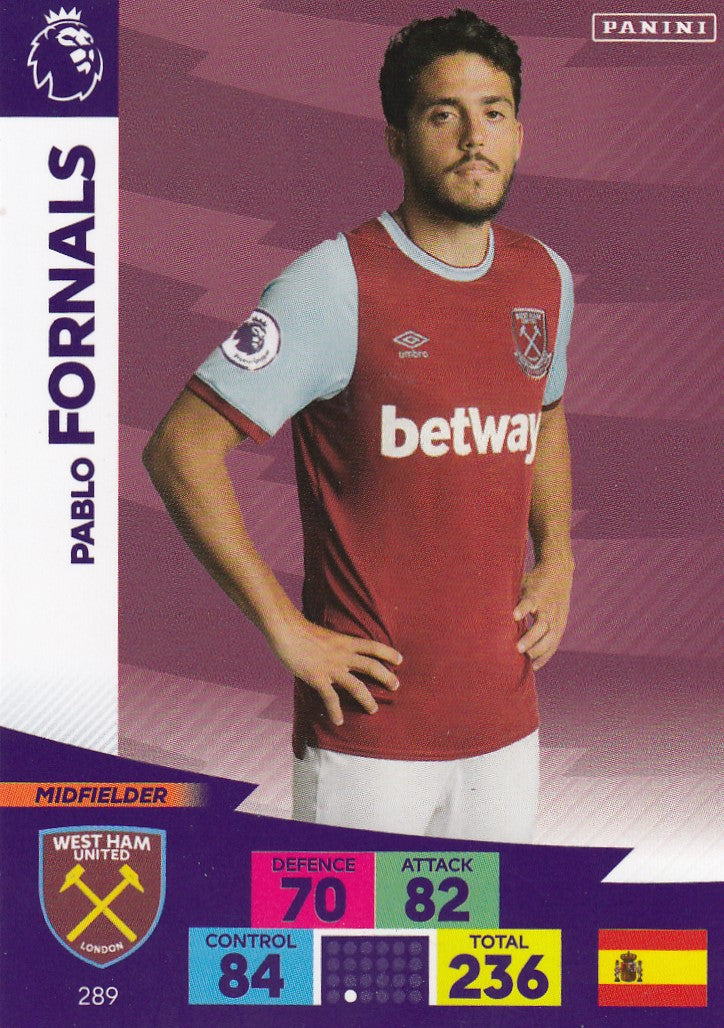 289. PABLO FORNALS - WEST HAM