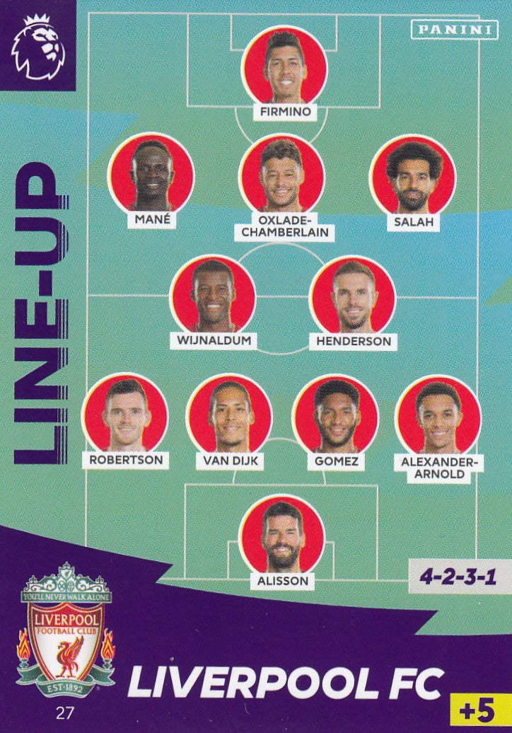 027. LINE-UP - LIVERPOOL