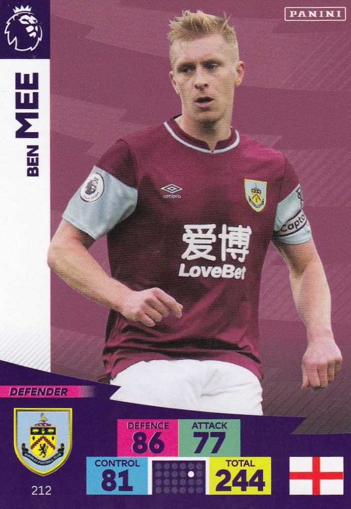212. BEN MEE - BURNLEY
