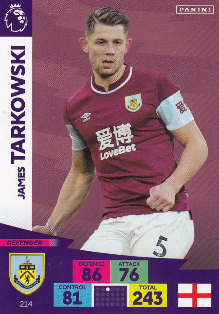 214. JAMES TARKOWSKI - BURNLEY