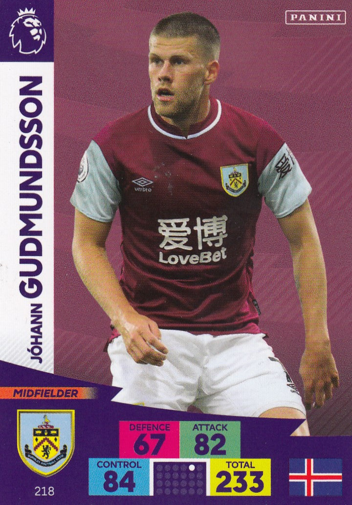 218. JÒHANN GUDMUNDSSON - BURNLEY