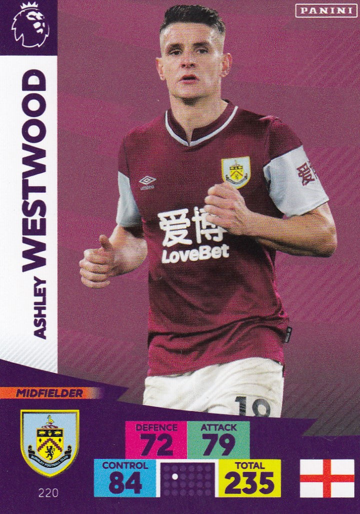 220. ASHLEY WESTWOOD - BURNLEY