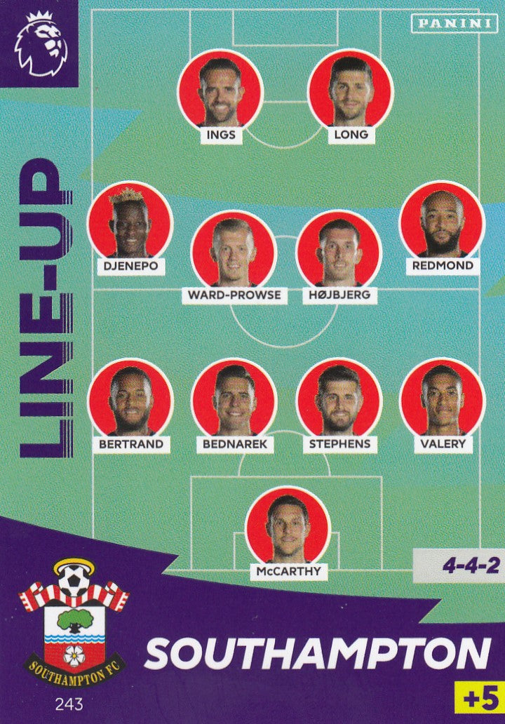 243. LINE-UP - SOUTHAMPTON