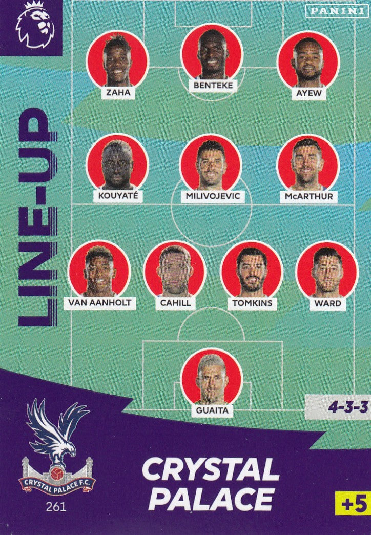 261. LINE-UP - CRYSTAL PALACE