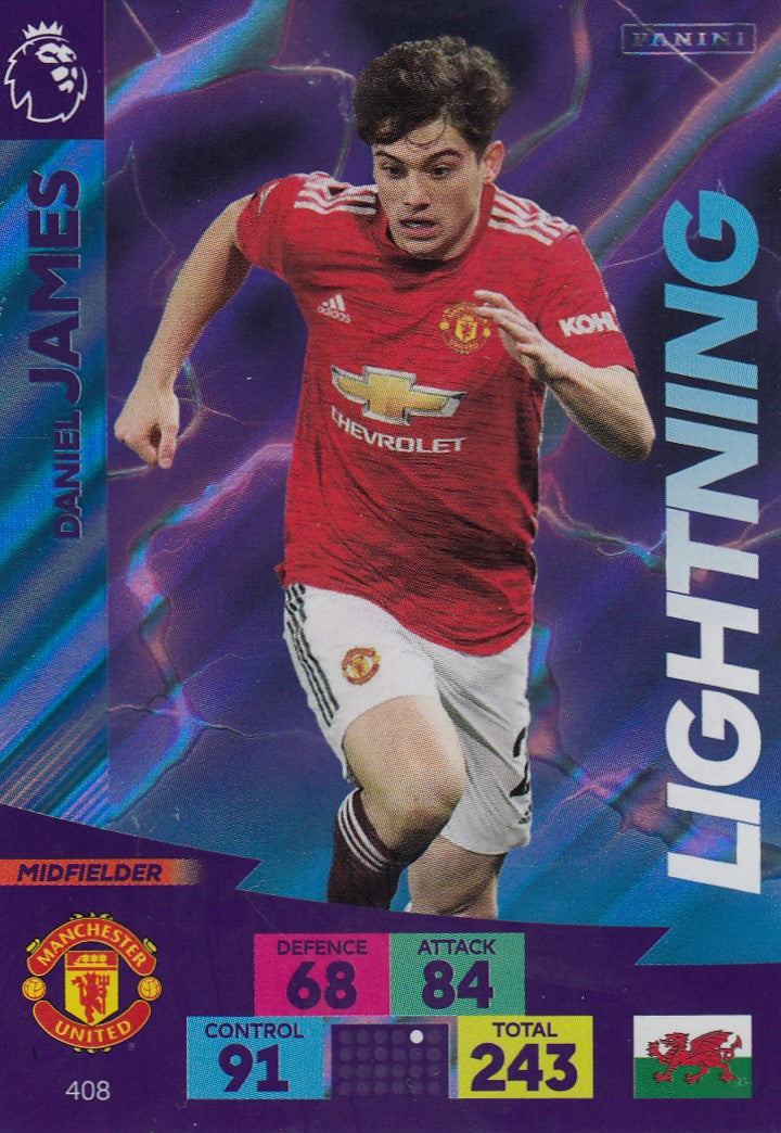 408. DANIEL JAMES - MANCHESTER UNITED - LIGHTNING