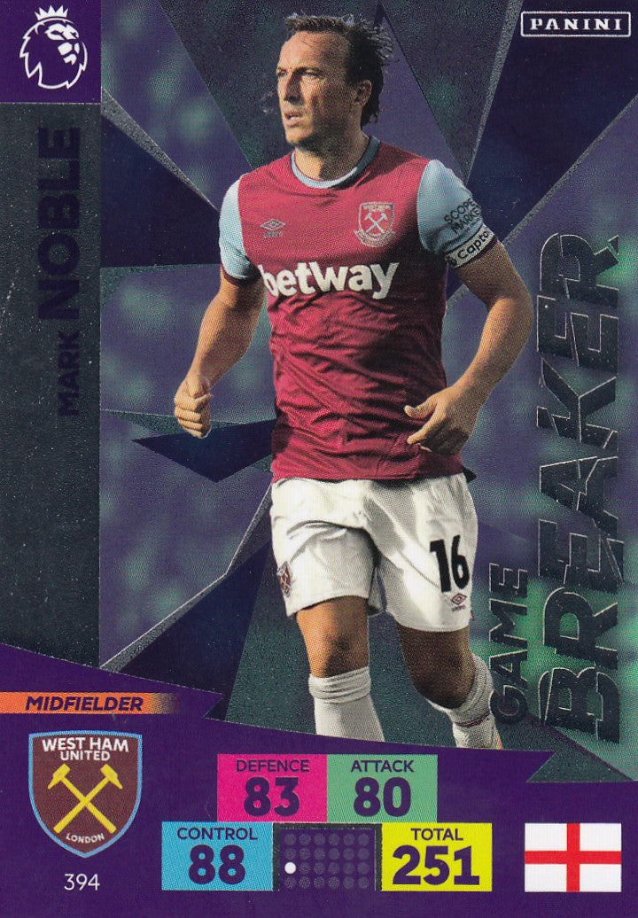 394. MARK NOBLE - WEST HAM - GAME BREAKER
