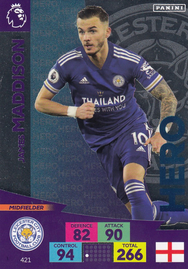421. JAMES MADDISON - LEICESTER CITY - HERO