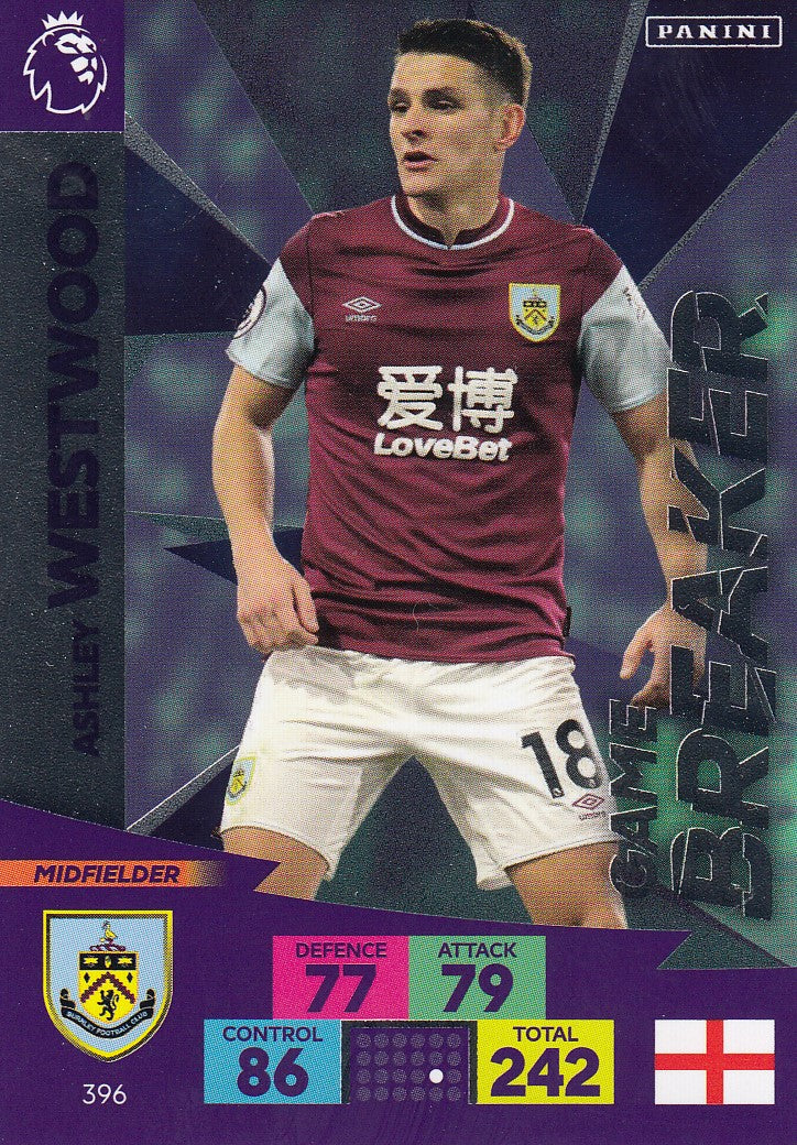 396. ASHLEY WESTWOOD - BURNLEY - GAME BREAKER