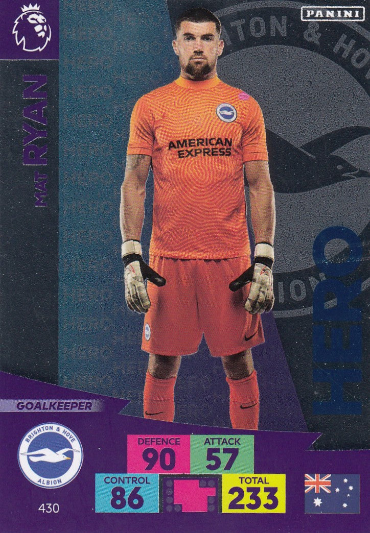 430. MAT RYAN - BRIGHTON & HOVE ALBION - HERO