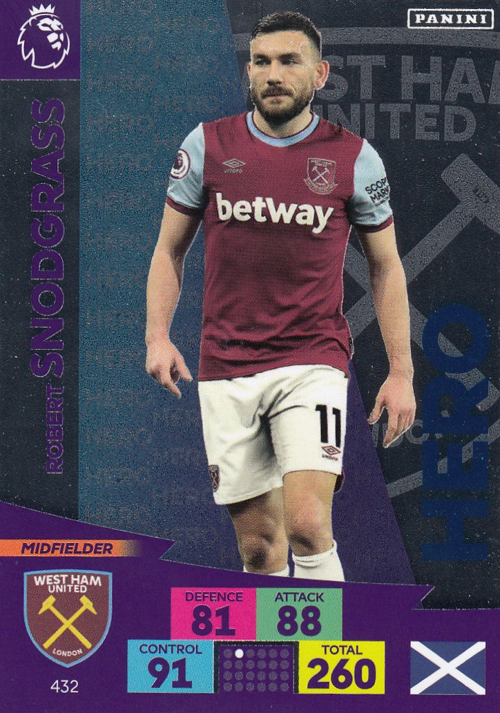 432. ROBERT SNODGRASS - WEST HAM - HERO