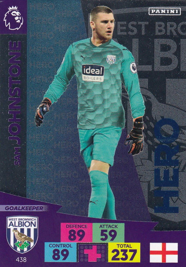 438. SAM JOHNSTONE - WEST BROMWICH - HERO