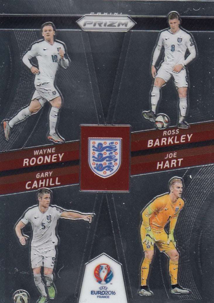 006. WAYNE ROONEY/ROSS BARKLEY/GARY CAHILL/JOE HART - ENGLAND - COUNTRY COMBINATIONS QUADS