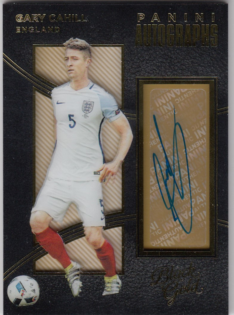 A-GC. GARY CAHILL - ENGLAND - BLACK GOLD AUTOGRAPHS