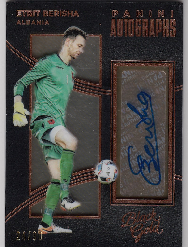 A-EB. ETRIT BERISHA - ALBANIA - BLACK GOLD AUTOGRAPHS BRONZE - #/99